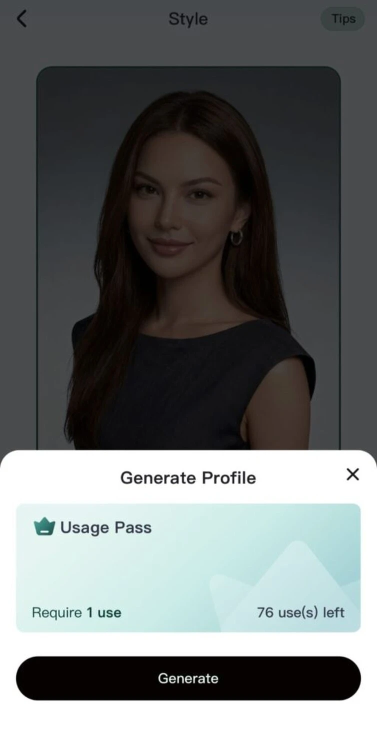 User Confirmation of Photo Page